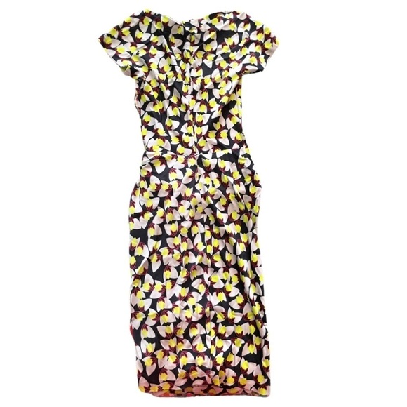 NWT DVF Diane Von Furstenberg Longuette Silk Rika Dress Berry Fields - Picture 3 of 3